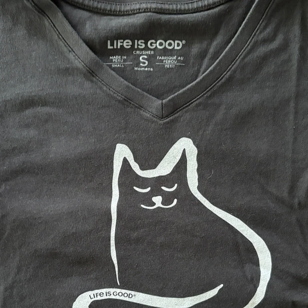 Life Is Good black Tee